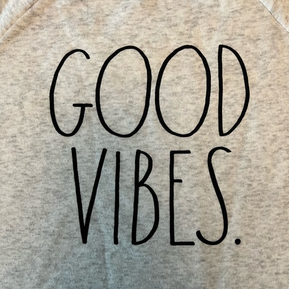 Rae Dunn Good Vibes Pullover Sweatshirt - Picture 5 of 11
